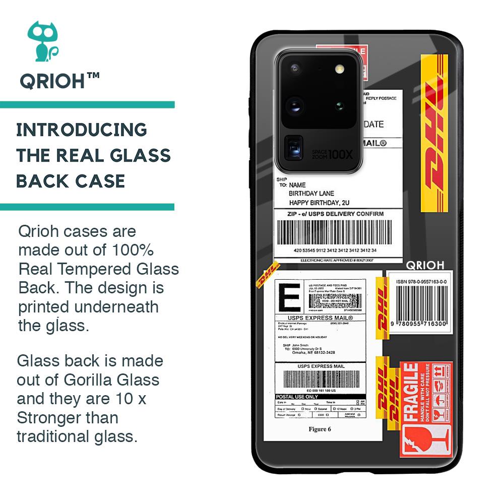 Cool Barcode Label Glass case For Samsung Galaxy S20 Ultra