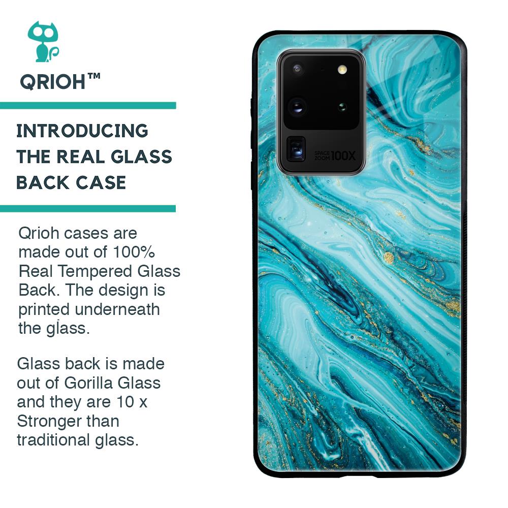 Ocean Marble Glass Case for Samsung Galaxy S20 Ultra