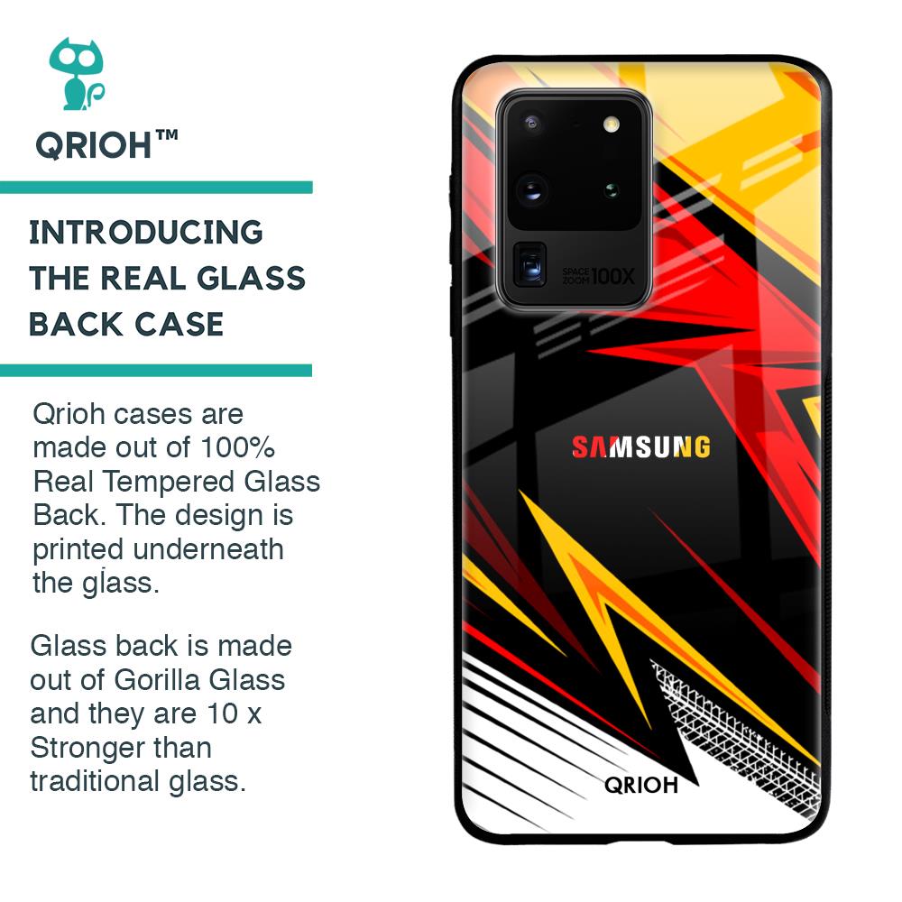 Race Jersey Pattern Glass Case For Samsung Galaxy S20 Ultra