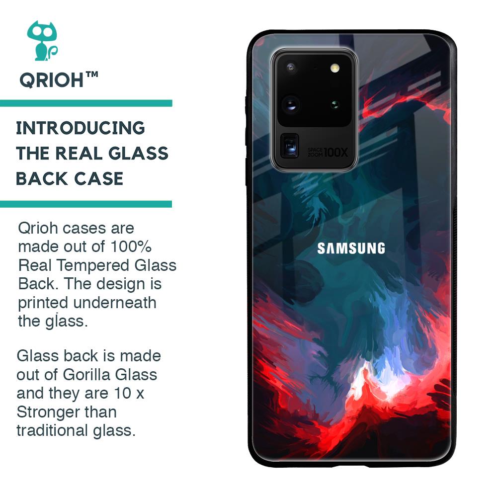 Brush Art Glass Case For Samsung Galaxy S20 Ultra