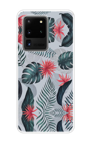 Retro Floral Leaf Samsung Galaxy S20 Ultra Back Cover