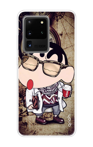 Nerdy Shinchan Samsung Galaxy S20 Ultra Back Cover