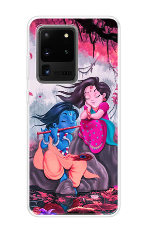Radha Krishna Art Samsung Galaxy S20 Ultra Back Cover
