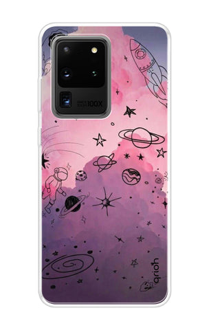 Space Doodles Art Samsung Galaxy S20 Ultra Back Cover