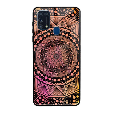 Floral Mandala Samsung Galaxy M31 Glass Back Cover Online