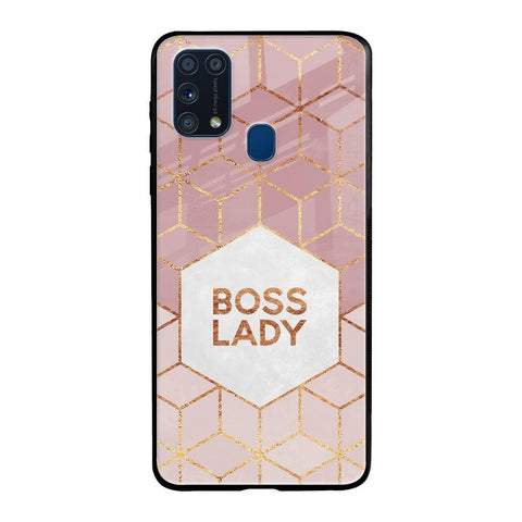 Boss Lady Samsung Galaxy M31 Glass Back Cover Online