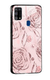 Shimmer Roses Glass case for Samsung Galaxy M31