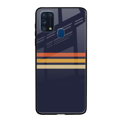 Tricolor Stripes Samsung Galaxy M31 Glass Cases & Covers Online