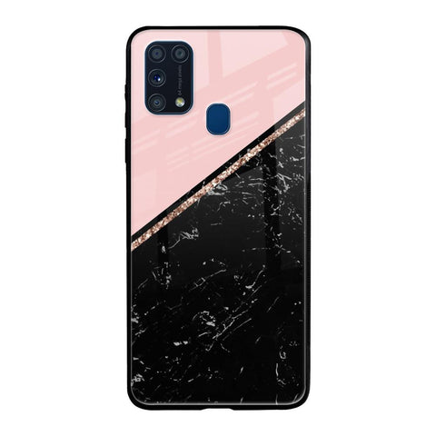 Marble Texture Pink Samsung Galaxy M31 Glass Cases & Covers Online