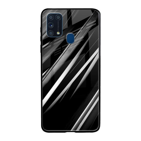 Black & Grey Gradient Samsung Galaxy M31 Glass Cases & Covers Online