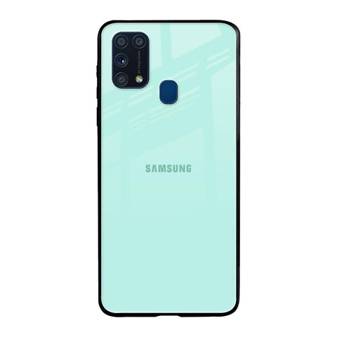 Teal Samsung Galaxy M31 Glass Back Cover Online