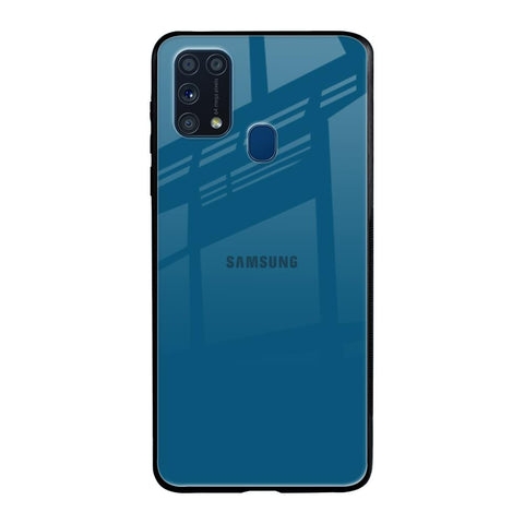 Cobalt Blue Samsung Galaxy M31 Glass Back Cover Online