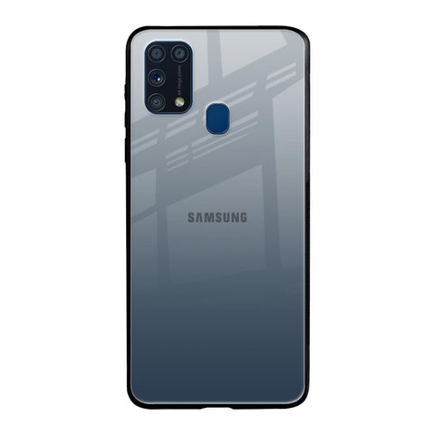 Smokey Grey Color Samsung Galaxy M31 Glass Back Cover Online
