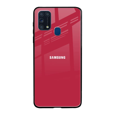 Solo Maroon Samsung Galaxy M31 Glass Back Cover Online