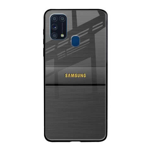 Grey Metallic Glass Samsung Galaxy M31 Glass Back Cover Online