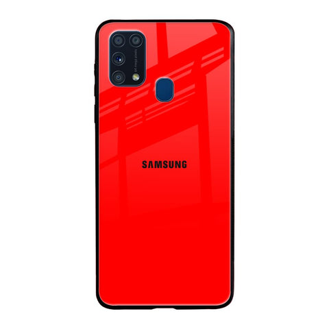 Blood Red Samsung Galaxy M31 Glass Back Cover Online