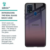 Grey Ombre Glass Case for Samsung Galaxy M31