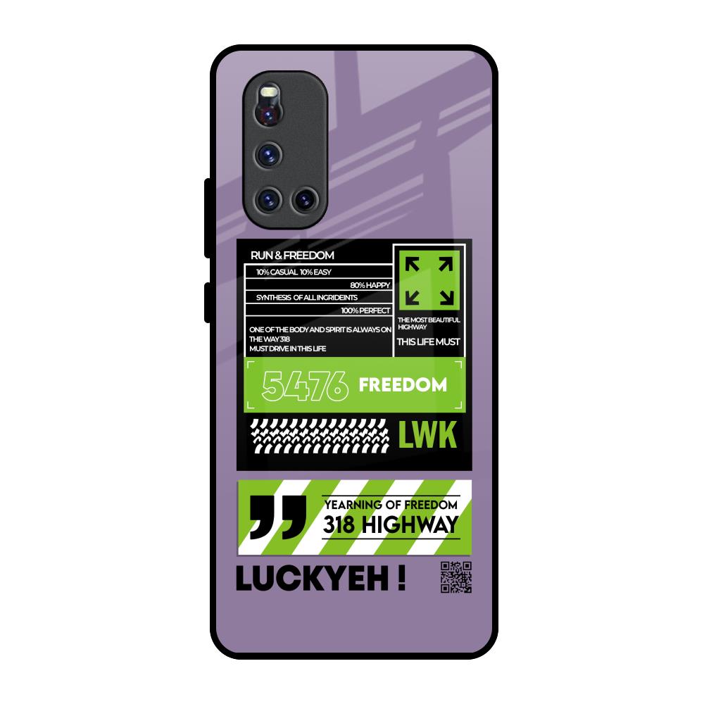 Run & Freedom Vivo V19 Glass Back Cover Online