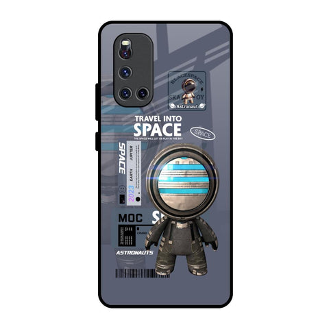 Space Travel Vivo V19 Glass Back Cover Online