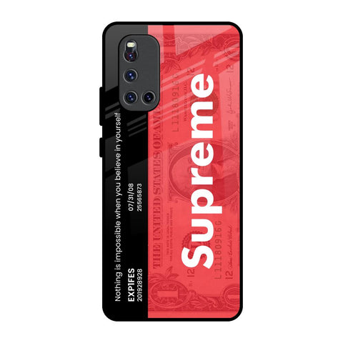 Supreme Ticket Vivo V19 Glass Back Cover Online