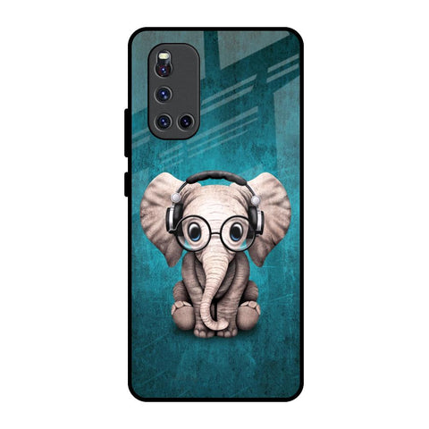 Adorable Baby Elephant Vivo V19 Glass Back Cover Online