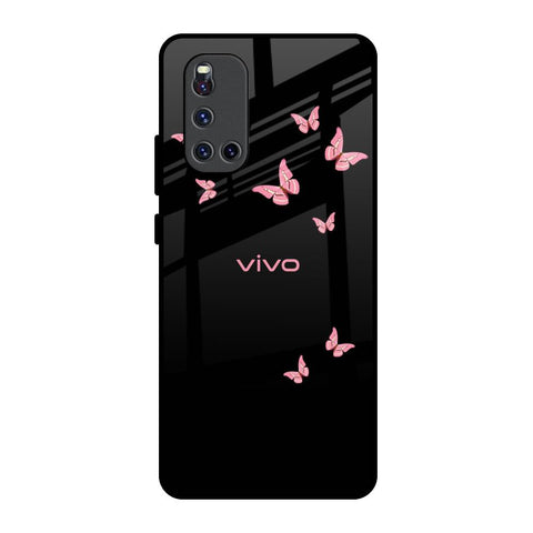 Fly Butterfly Vivo V19 Glass Back Cover Online