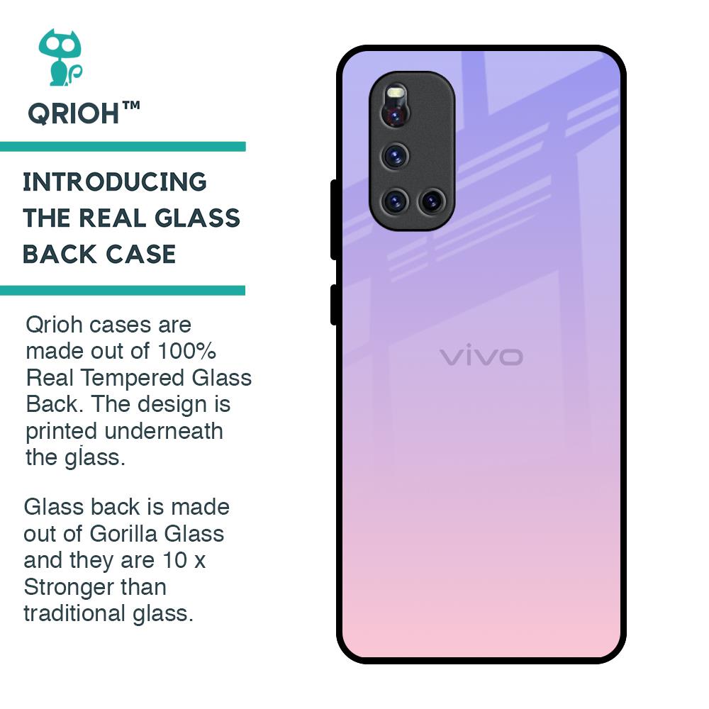Lavender Gradient Glass Case for Vivo V19