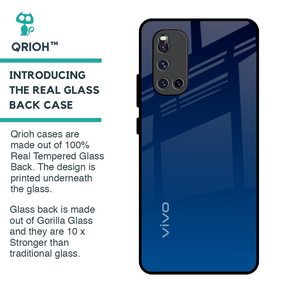 Very Blue Glass Case for Vivo V19