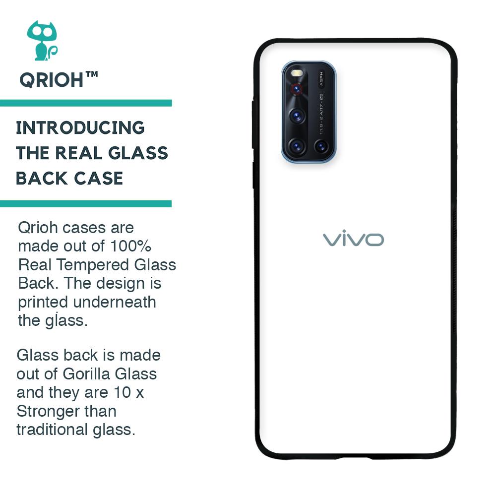 Arctic White Glass Case for Vivo V19
