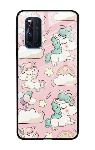 Balloon Unicorn Vivo V19 Glass Cases & Covers Online