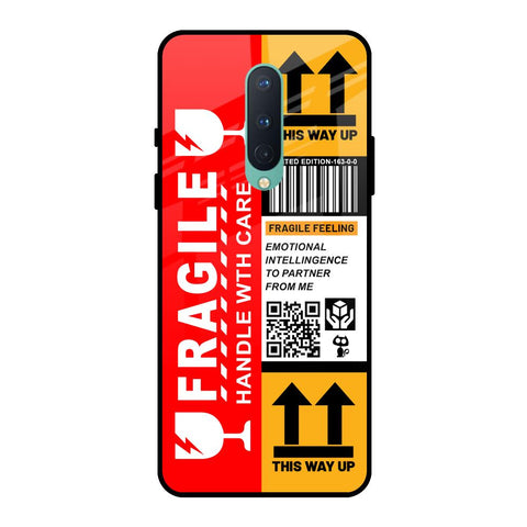 Handle With Care OnePlus 8 Glass Back Cover Online