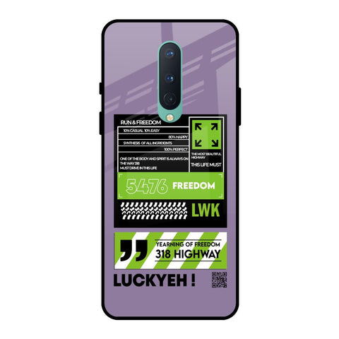 Run & Freedom OnePlus 8 Glass Back Cover Online