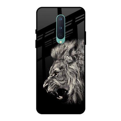 Brave Lion OnePlus 8 Glass Back Cover Online