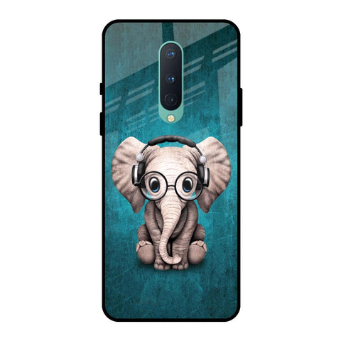 Adorable Baby Elephant OnePlus 8 Glass Back Cover Online