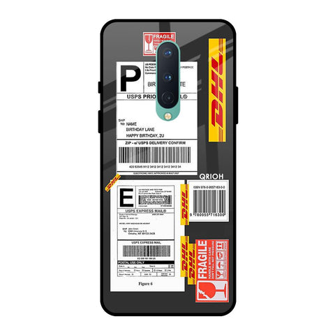 Cool Barcode Label OnePlus 8 Glass Back Cover Online