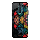 Retro Gorgeous Flower OnePlus 8 Glass Back Cover Online