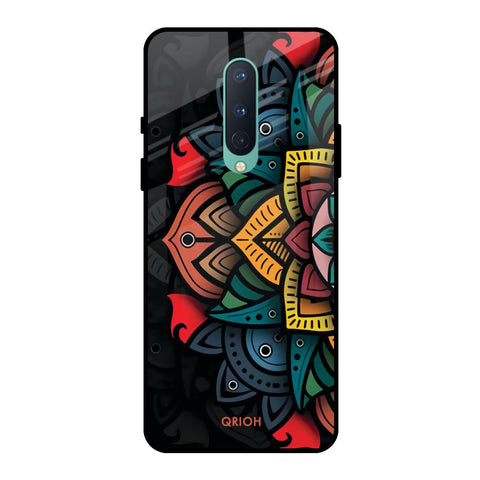 Retro Gorgeous Flower OnePlus 8 Glass Back Cover Online