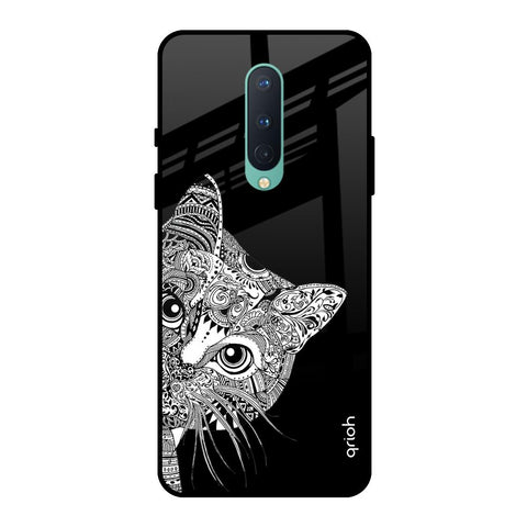 Kitten Mandala OnePlus 8 Glass Back Cover Online