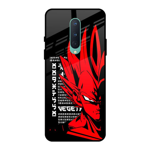 Red Vegeta OnePlus 8 Glass Back Cover Online
