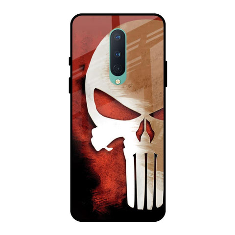 Red Skull OnePlus 8 Glass Back Cover Online