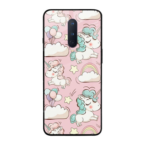 Balloon Unicorn OnePlus 8 Glass Cases & Covers Online