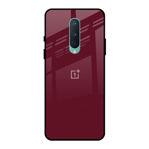 Classic Burgundy OnePlus 8 Glass Back Cover Online
