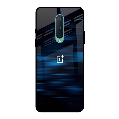 Blue Rough Abstract OnePlus 8 Glass Back Cover Online
