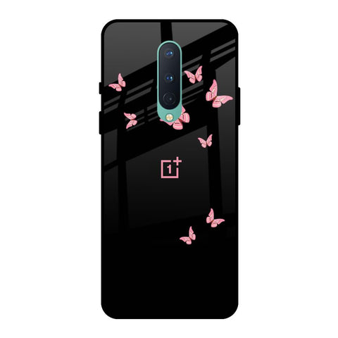Fly Butterfly OnePlus 8 Glass Back Cover Online
