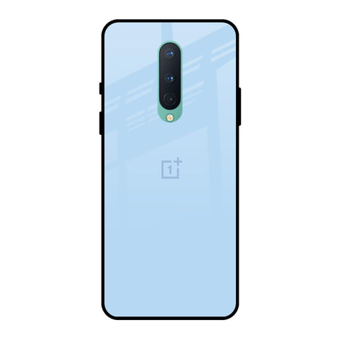Pastel Sky Blue OnePlus 8 Glass Back Cover Online