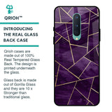Geometric Purple Glass Case For OnePlus 8