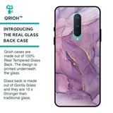 Purple Gold Marble Glass Case for OnePlus 8