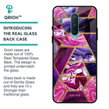 Electroplated Geometric Marble Glass Case for OnePlus 8