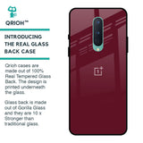 Classic Burgundy Glass Case for OnePlus 8