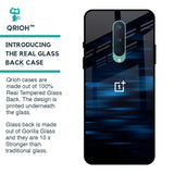 Blue Rough Abstract Glass Case for OnePlus 8